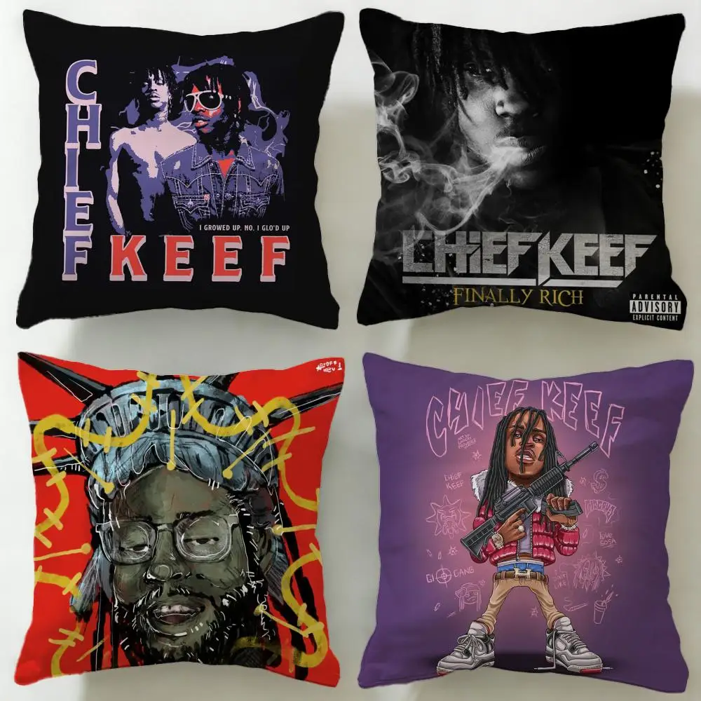 Beliebter Rapper Chief Keef Kissenbezug, weicher und leicht zu waschender Kissenbezug – vielseitig einsetzbar für Couch, Bett, Reisen und Büro