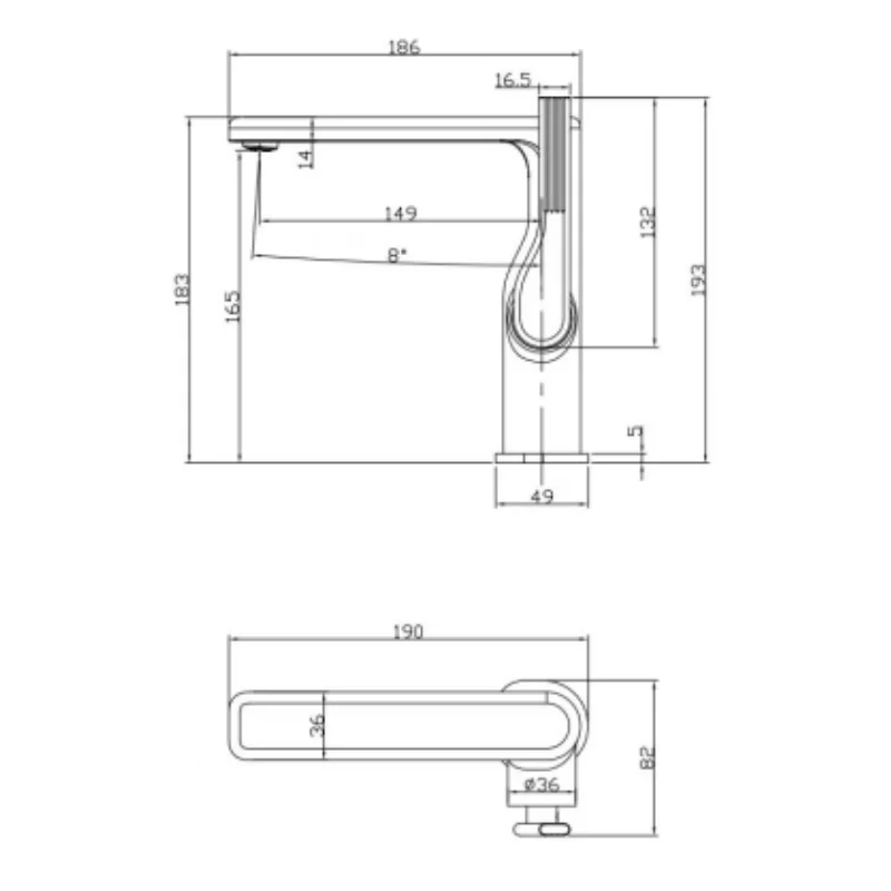 Brass chrome  basin faucet fashion bathroom faucet tap personality faucet mixer single handle hot and cold basin mixer