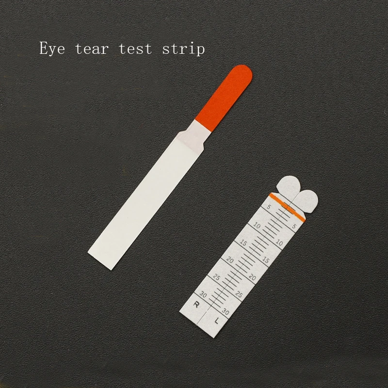 Jingming ورقة اختبار Fluorescein ، شريط الفلورسنت ، ورقة اختبار العيون ، مرشح الكشف عن المسيل للدموع الاصطناعي