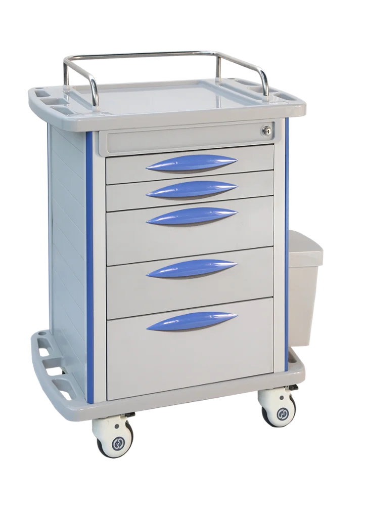 Hospital Medicine Trolley Stainless Steel Medical Instrument Trolley