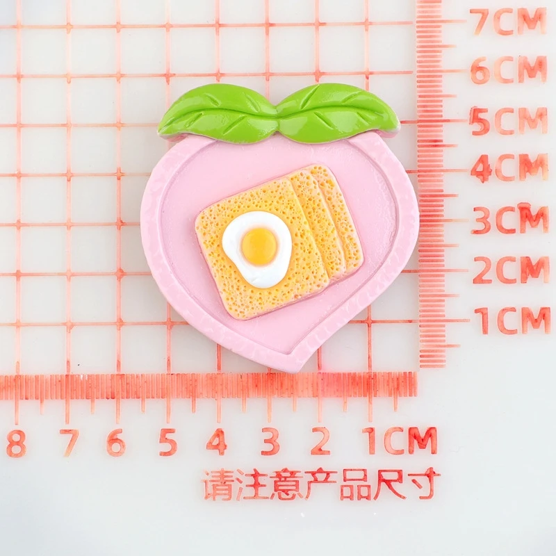 10pcs Big Resin Fruit Flatback Cabochon Scrapbook Craft DIY Accessory Decor cute Simulated Avocado Peach Pineapple Charm