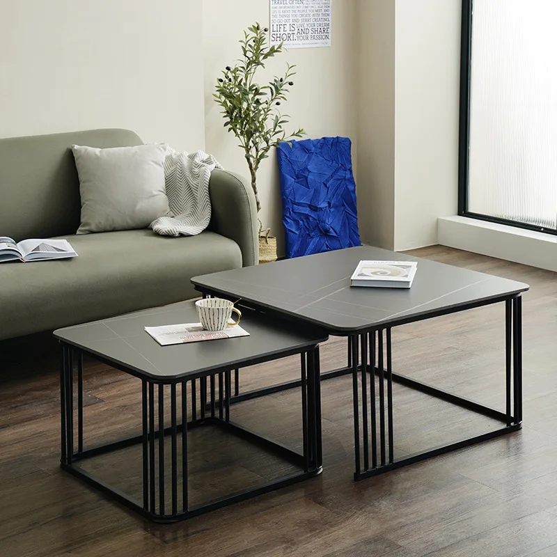 Expandable Gloss Small Coffee Table Italian Design Luxury Table Living Room Modern Coffee Table Outdoor Mesa Centro Side Tables