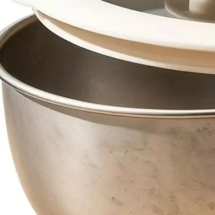 Steamed Egg Bowl 24.4cm Individual Soup Stew Dessert Pot Durable= Non-Stick Kitchen Cookware For Healthy Cooking 24.4*4cm