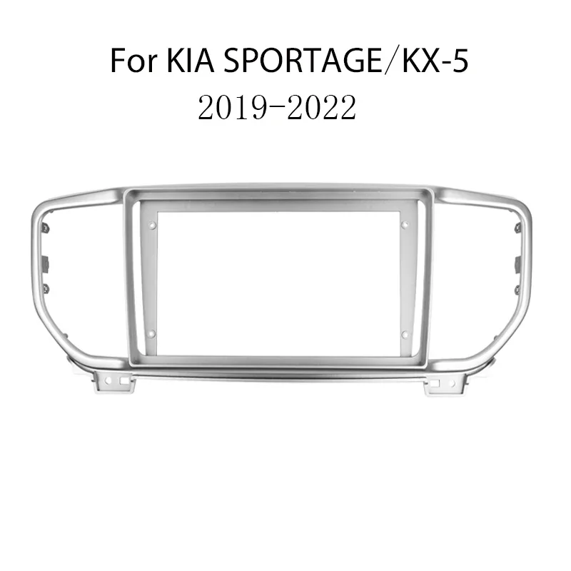 Car Radio Fascia For KIA Sportage 2019 2020 2021 2022 Auto Stereo Audio DVD Player Dash Panel Frame Kit