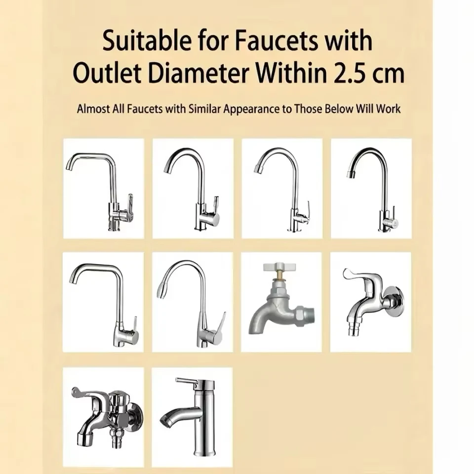 Faucet Filter Cover 50/100Pcs Disposable Water Purifier Sleeve for Tap Prevents Sediment with Bag image 3