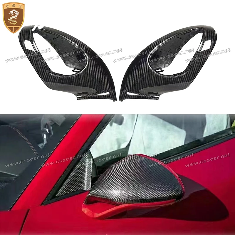 

Car Door Mirror Cover Exterior Parts For Porsche 991 OEM Sport Carbon Fiber Auto Rearview Side Mirror Cover Cap Replacement