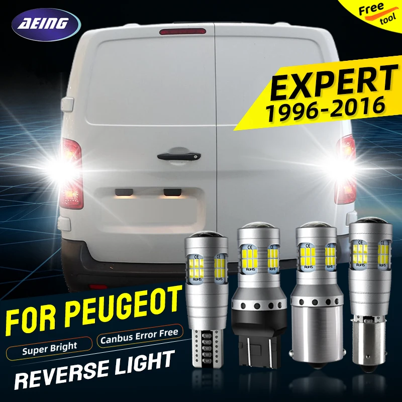 For Peugeot Expert 222 223 224 VF3X LED Reverse Light Blubs Backup Reversing Lamp Bulb 1996 1999 2001 2006 2008 2010 2017 2020