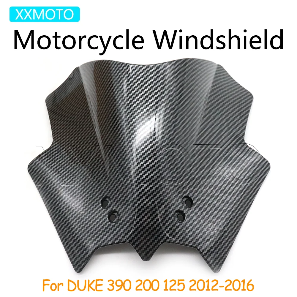 

DUKE 390 Windshield For DUKE 390 200 125 2012 2013 2014 2015 2016 Motorcycle Windscreen Deflector Wind Shield Screen Accessories
