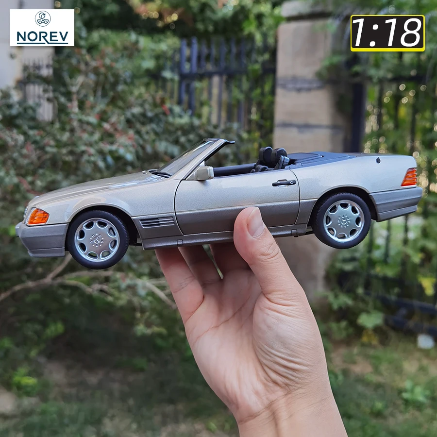 NOREV 1:18 1989 FOR Benz 500SL convertible R129 alloy car model vintage car static display holiday gift collection