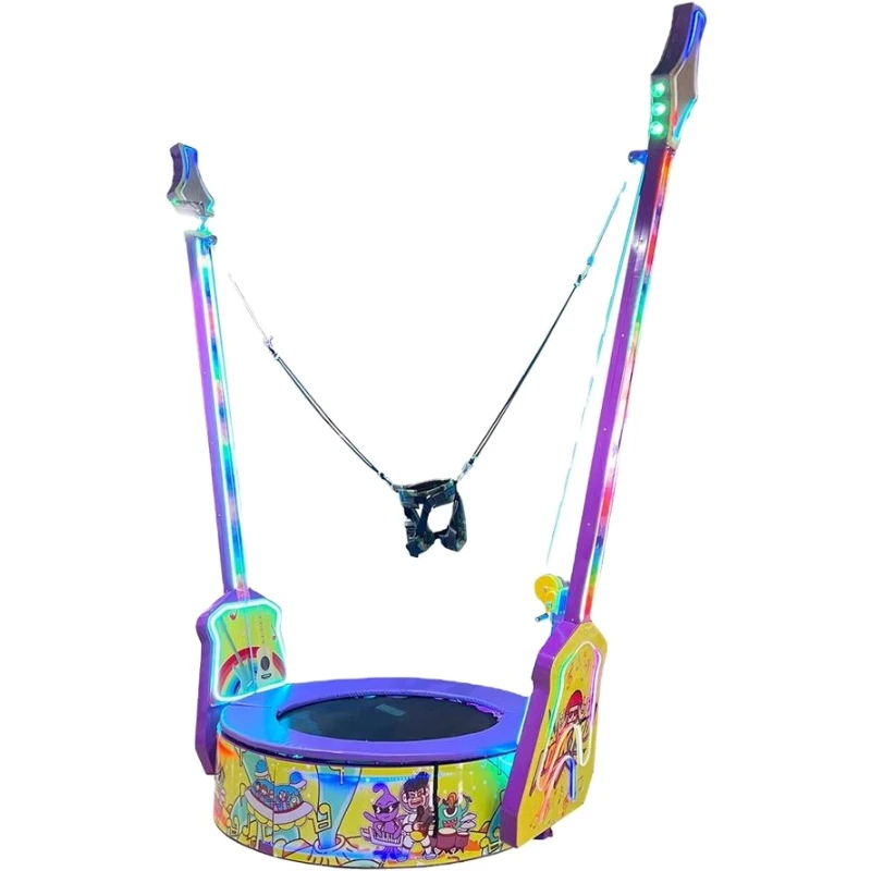 amusement equipment one seat single seat  mini small jumping trampoline rock bass trampoline