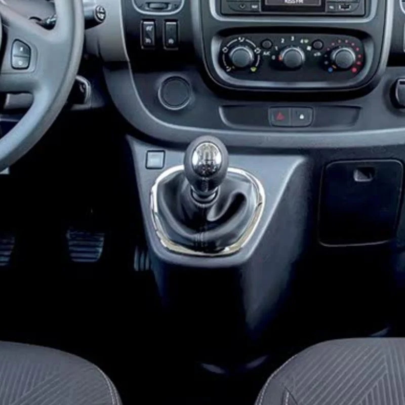 For Fiat Talento Opel Vivaro B Renault Trafic III Nissan NV300 2016-2020 Gear Shift Knob Pen Lever Shifter Gaiter Boot Collar view 2