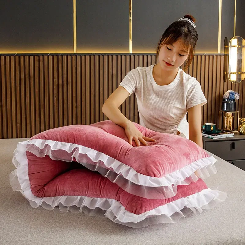 Rectangular Tatami Pillow Headboard Pink Pillow Bed Sleeping Neck Body Pillow Bedside Cushion Large Backrest Support Bolster