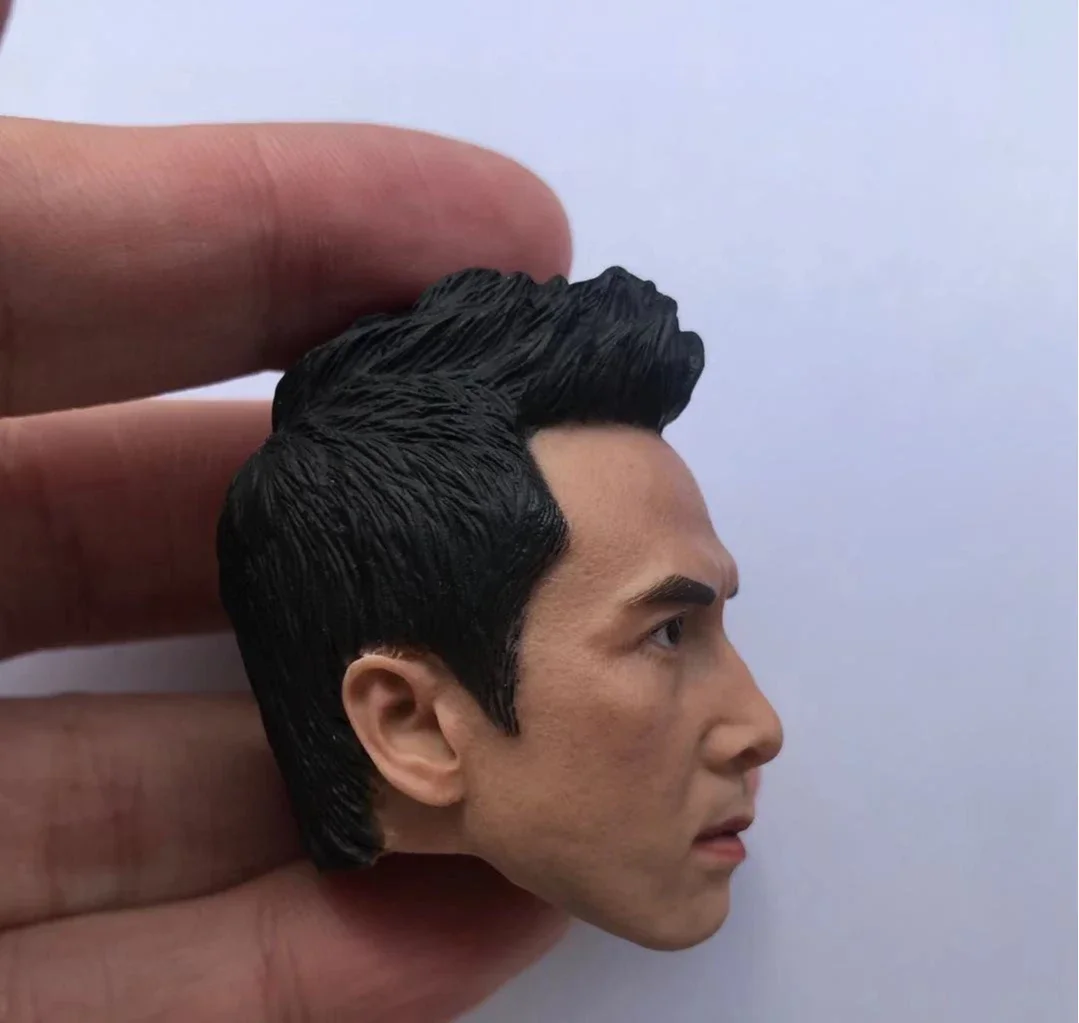 1/6 Scale Donnie Yen Head Sculpt Kill Zone Fist of Fury Head Carving Model for 12in Action Figure Phicen Tbleague Toy