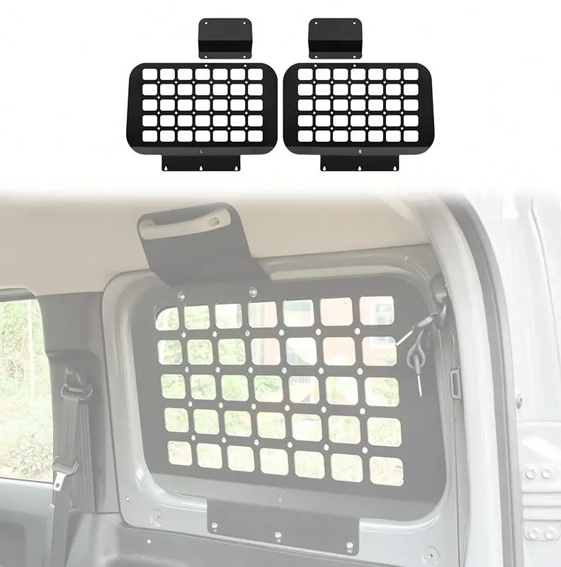 LUMA 2-Door Molle Panels Storage Rack For Suzuki 4th Gen Jimny Sierra JB64 JB74 JC74 Accessories Organizer Accessory Car