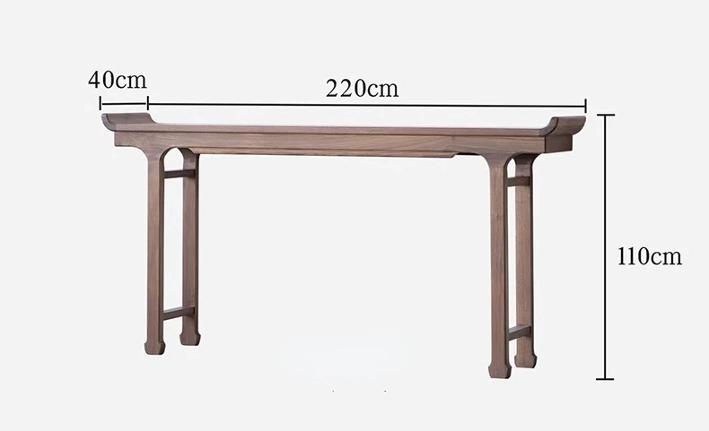 Black walnut eight immortals table solid wood table