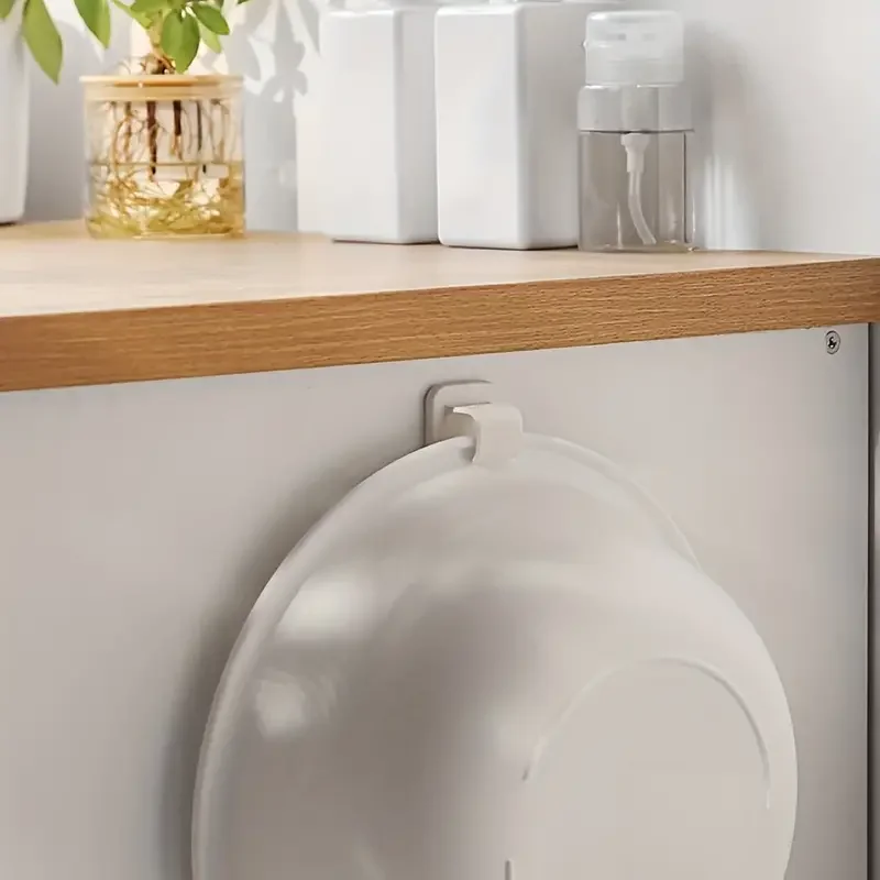 Clearance_2Pcs Washbasin Hooks, Multifunction, Wall-Hung Home Organizer, Holder Adhesive_Continuous updates image 5