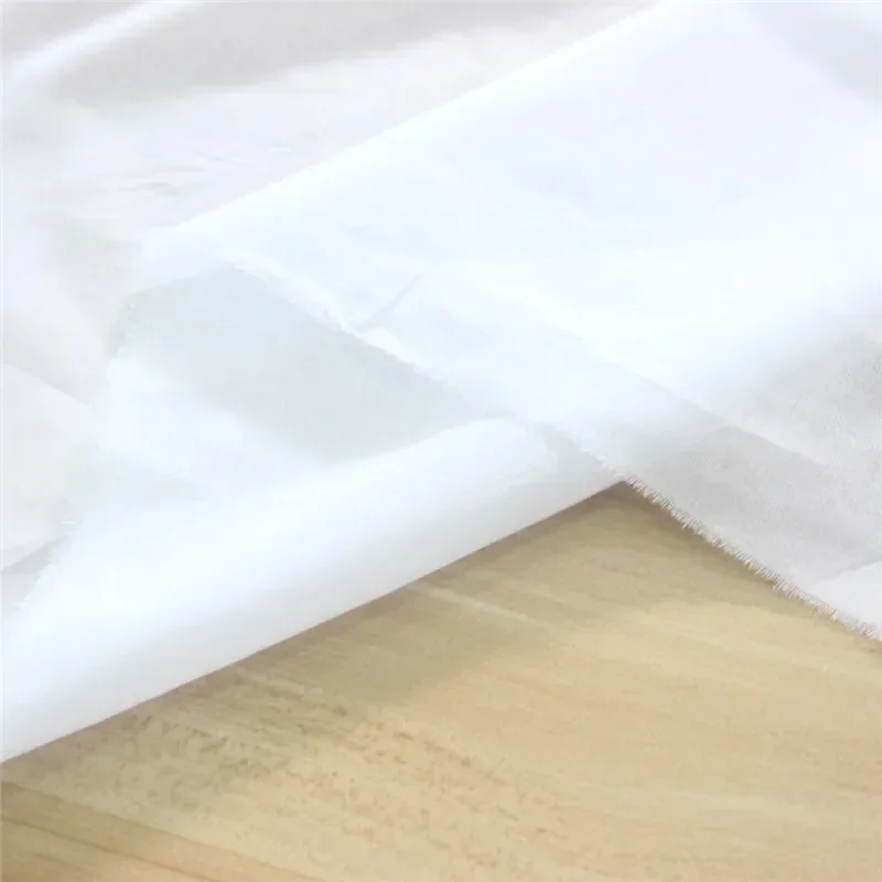 6 Yards Cotton Pure Cotton Fabric 80 Count Bali Yarn See-through Shirt Cloth Skirt Lining Cloth Ultra-thin  Cotton Lining Fabric