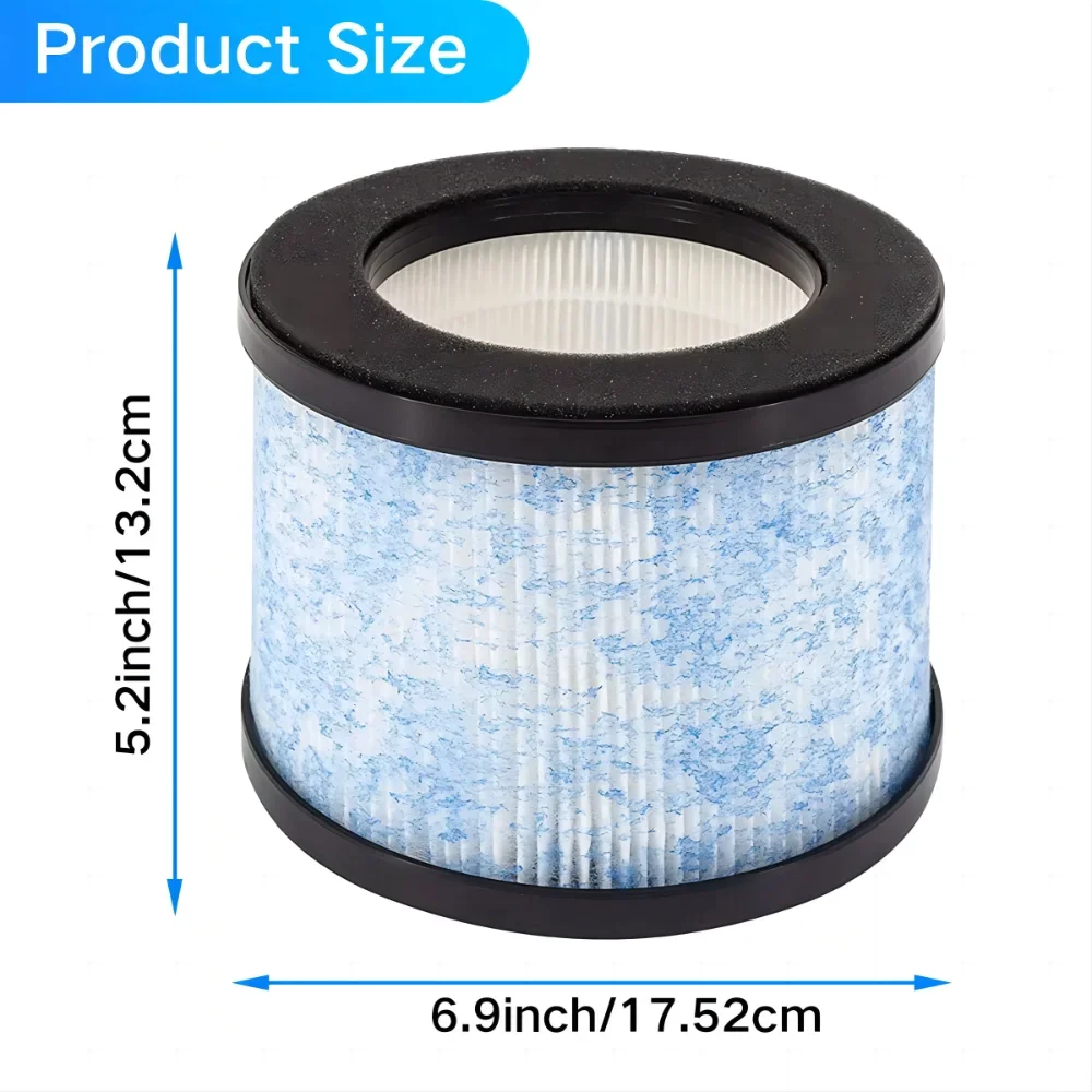 1/2 Pcs C102 Filter Replacement, Compatible with Miko C102 IBuki Air Purifier, MA-18 HEPA and Okaysou AirMic4S