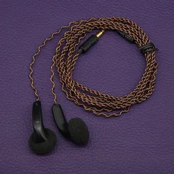 2024 TMUSIC HiFi 32 Ohms Earphones 15.4mm Wired Handcrafted Flat Head Earbud High Resolution Full Mid-range