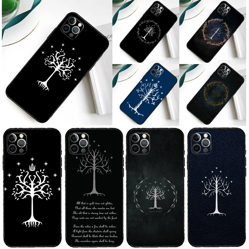 Tree Of Gondor  Lotrs Phone Case For iPhone 16 15 13 11 12 Pro Max Mini X XR XS Max Plus Soft Cover