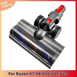 Suitable for Dyson Vacuum Cleaner Accessories V7/V8/V10/V11/V15 Large Castor Carpet Roller Brush Suction Head