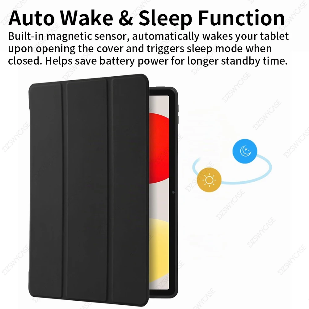 Silikonhülle für RedMi Pad 2 11 Zoll, RedMi Pad SE 11, RedMi Pad SE 8.7, Pad 2 SE 9.7, faltbare Hülle mit Auto-Sleep/Wake-Funktion – Detail 2