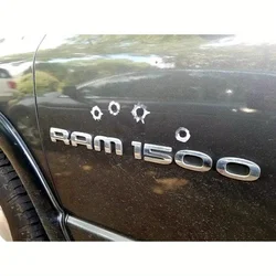 24-Pack Realistic Bullet Hole Decals - Safe For Paint, Perfect For Laptops, Cars & Trucks - Fun Prank Gunshot Stickers