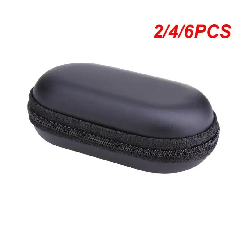 2/4/6PCS Headphone Storage Bag Waterproof Hard Headphone Carry Bag Headphone Case Pouch Bag Travel Carrying Bag Portable