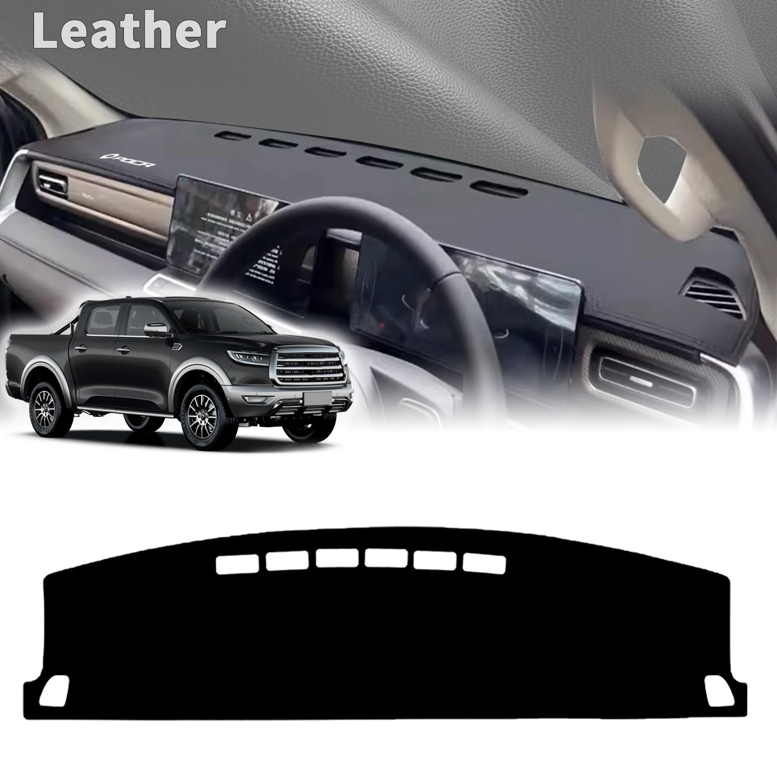 

fit for GWM Poer Cannon 2025 2026 2027 Car Dashboard Cover Dashmat Non‑Slip Protective Dash Mat Pad Auto Accessories