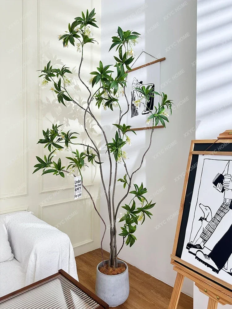 Artificial Green Plant Indoor Living Room High-End Affordable Luxury Decoration Bonsai Water Ficus Bionic Landscape