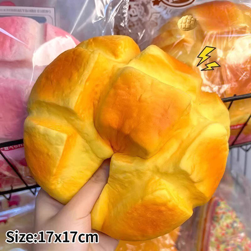 Langsam zurückfederndes, weiches Brot, übergroßes Ananas-Brötchen, Stressabbau-Spielzeug, Handentspannungsgeschenk, Partydekoration, Geschenke