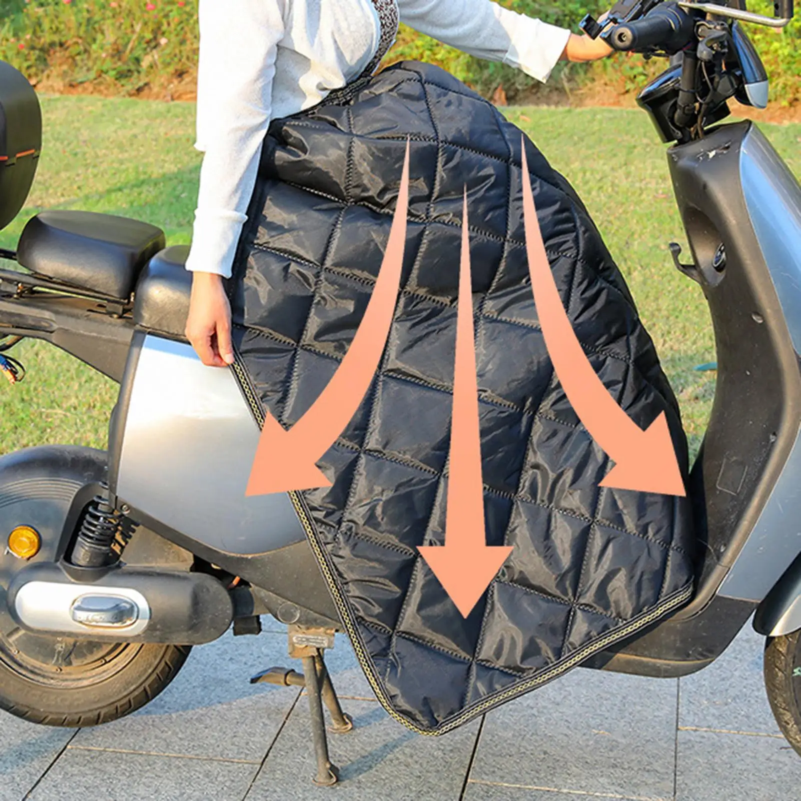 

Scooter Windproof Leg Cover Thermal Motorbike Lap Blanket Apron Scooter Leg Apron Blanket For Travel City Commuting Biking