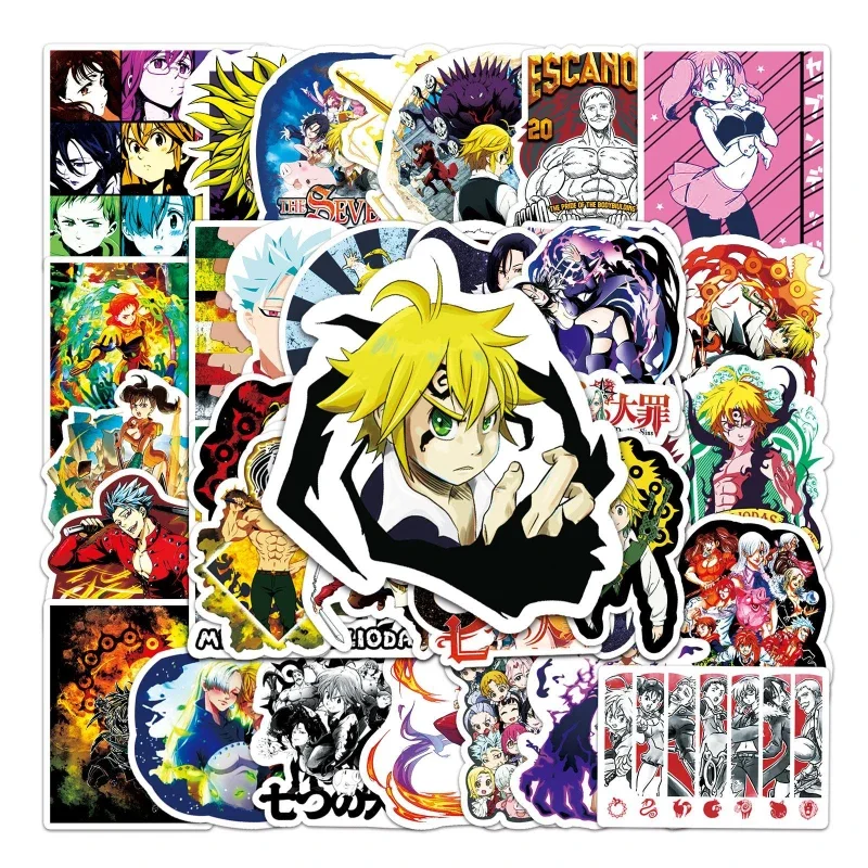 50/30/10PCS Lucifer Mammon Beelzebub Cartoon Anime Graffiti Stickers Mobile Phone Tablet Cup Skateboard Decoration Stickers