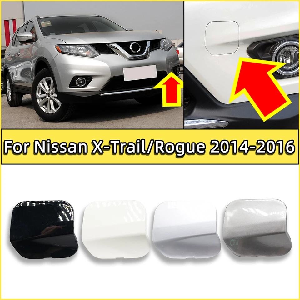 

For 2014 2015 2016 Nissan X-Trail Rogue T32 Front Bumper Towing Hook Hauling Lid Garnish Trim Tow Hook Eye Cover Cap