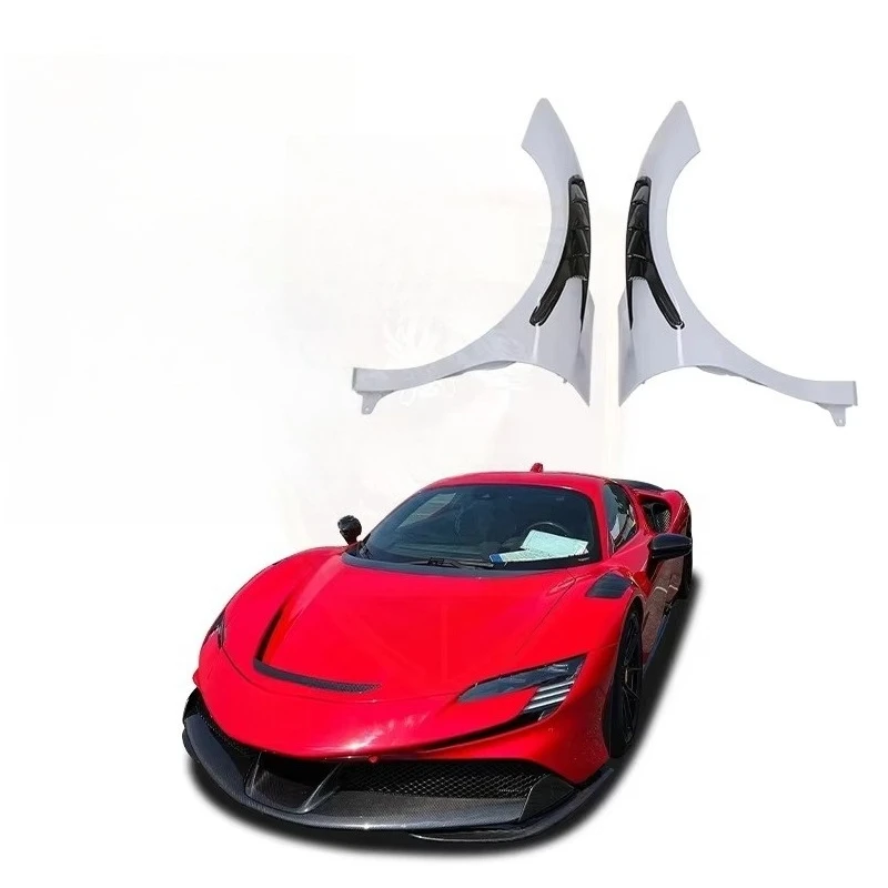 

Novi Style Left Right Front Side Fender for Ferrari SF90 for Stradale Spider 2019 Model Car for Fenders Half Carbon Fiber
