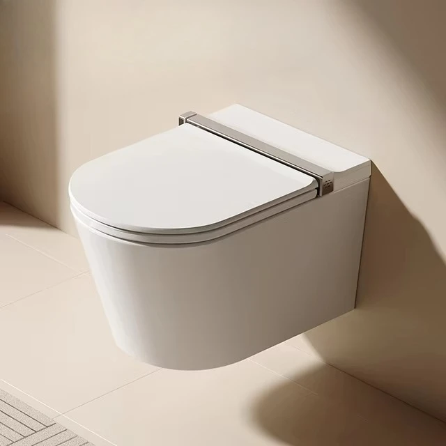 S005 Легкий умный современный стиль керамический туалет умные унитазы без оправы настенный унитаз белый бак для ванной комнаты