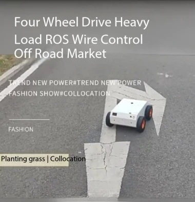 4-Wheel Drive Robot Chassis - Encoder Motor Metal Chassis Pneumatic Tires for RC Car Heavy Load