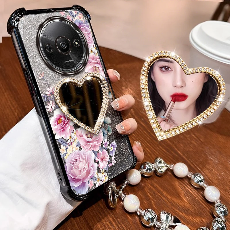 Чехол-держатель браслета A3 с великолепными цветами для Xiaomi Redmi A3 A5 9 9C 9i 9AT 9CNFC 9 Prime 9ASport Turbo 4 3 Cover