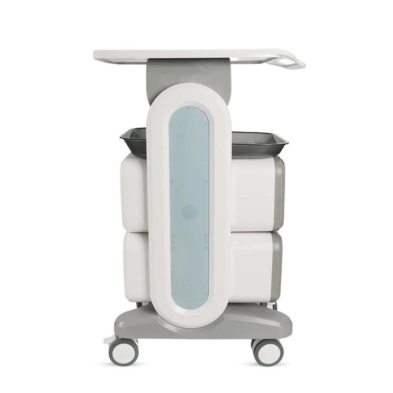 

Big Table Cosmetic Makeup Hairdressing Trolley With Drawer Beauty Salon Equipment Cart