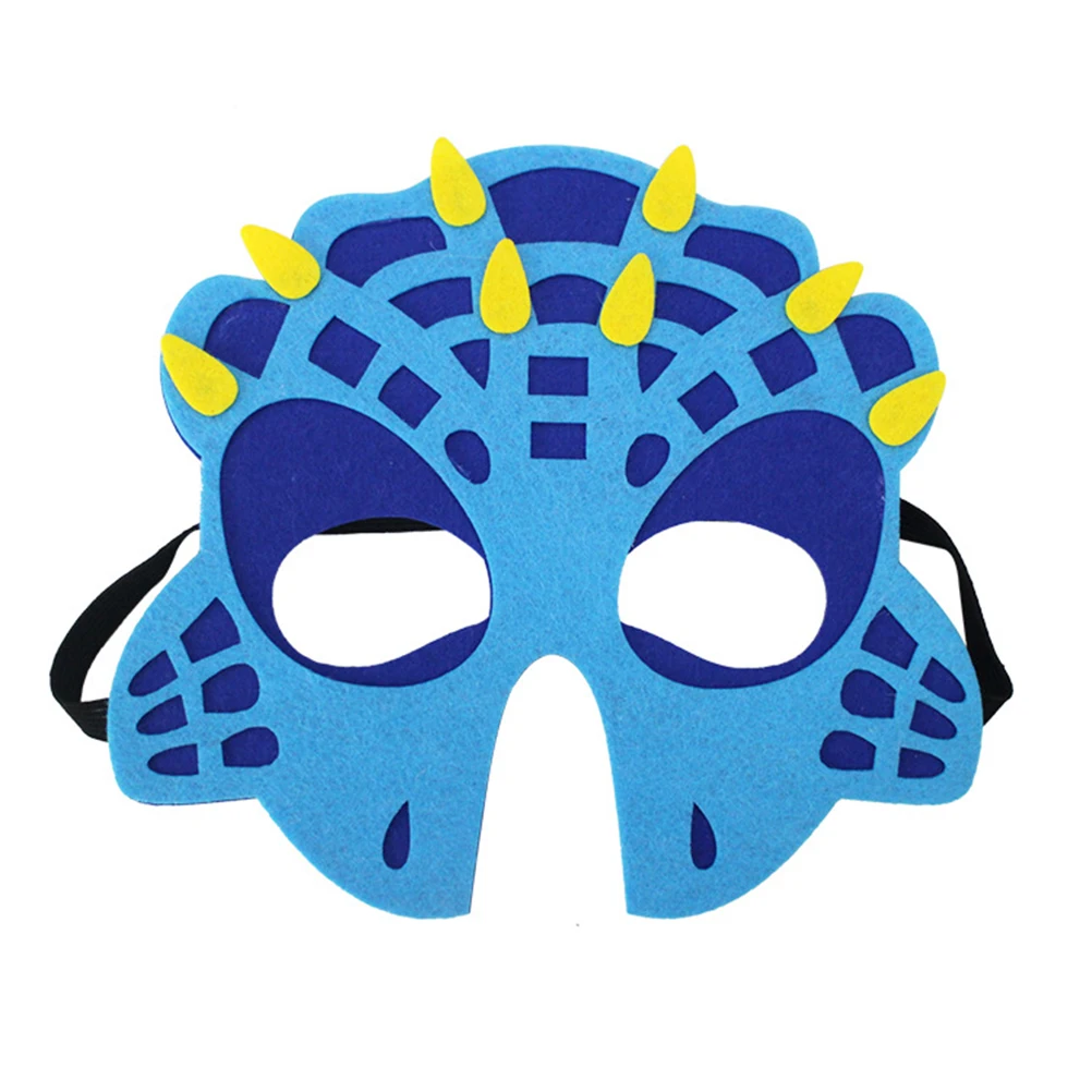 

4pcs Children's Dinosaur Mask Felt Kids Cosplay Safe Funny Design Ideal Play Party Performance Educational Toy