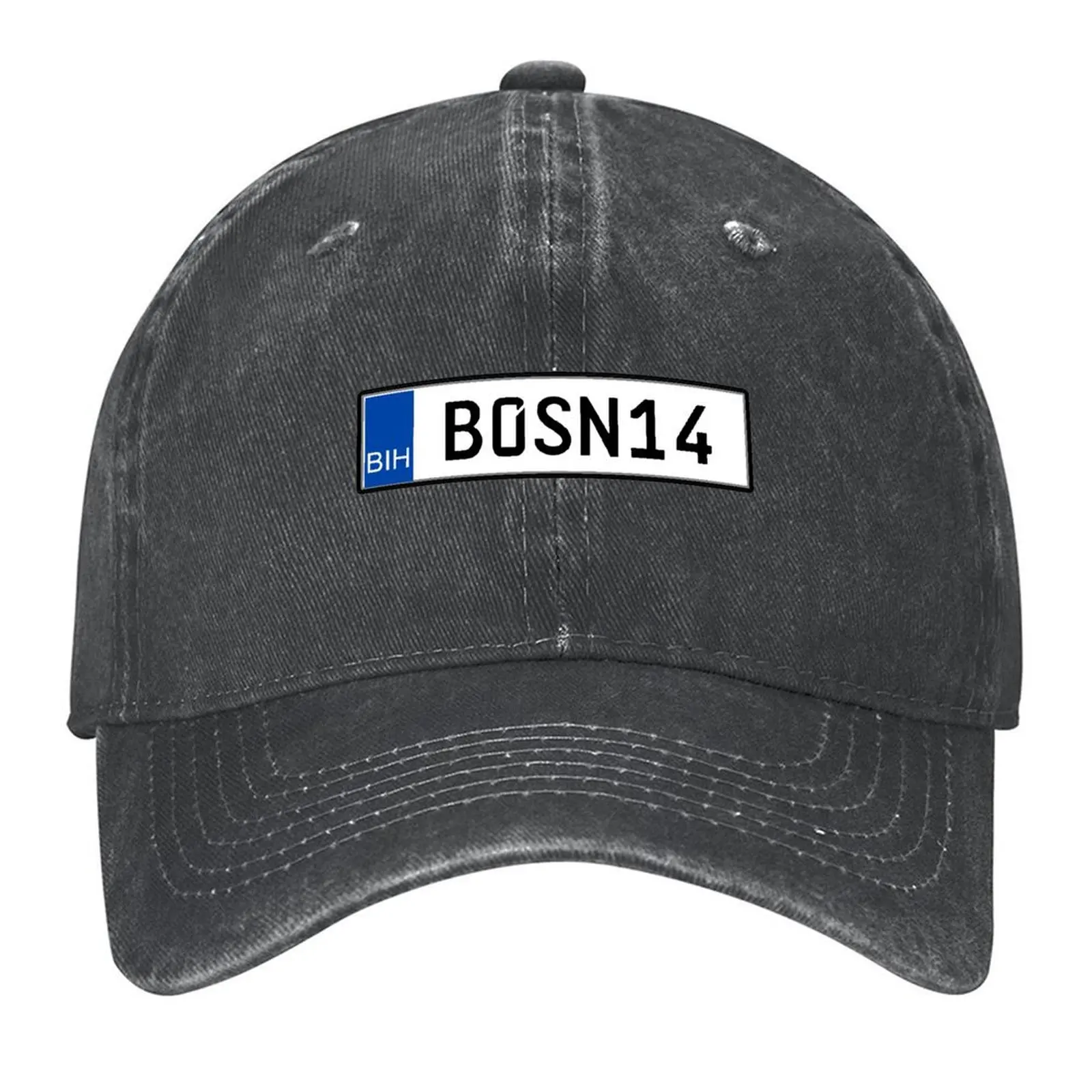 

Bosnia car license plate Baseball Cap Sports Cap Luxury Man Hat Uv Protection Solar Hat Rugby Girl Men's
