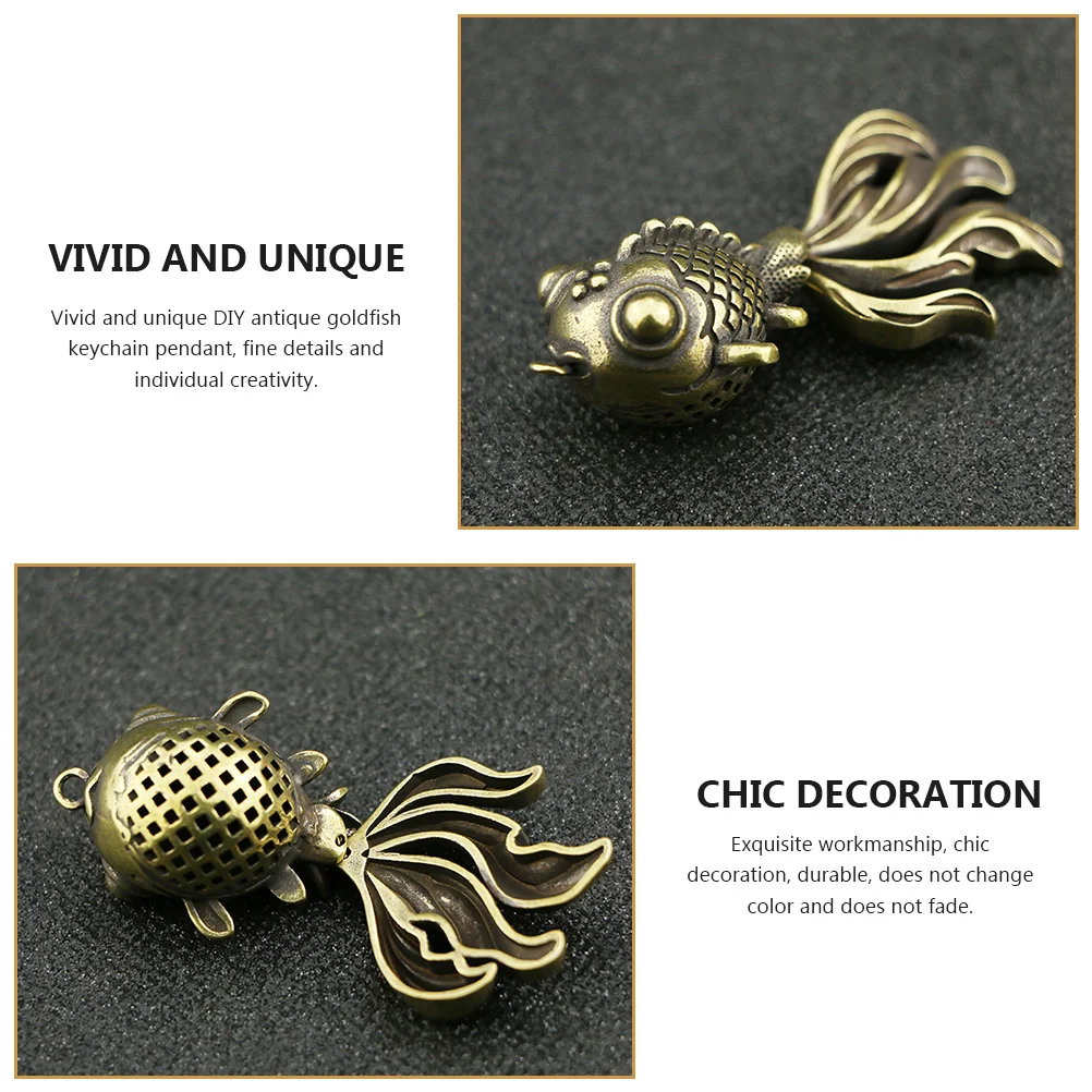 

Goldfish Key Accessories Pendant Animal Charm Cute Chain Keychain Small Ring Ornament Diy Decorative Jewelry