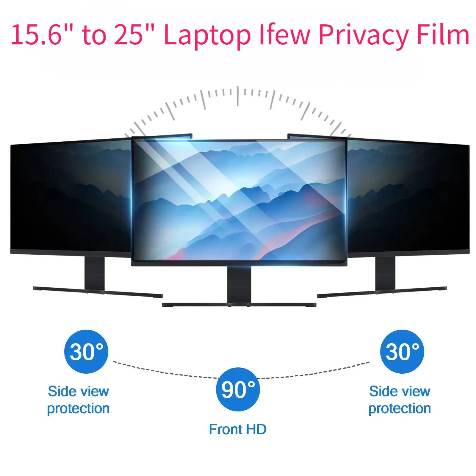 PC Anti Spy Computer Screen Protector Laptop Anti-Spy Filter Anti-Peeping Universal Monitor Protection Guard 15 To 25 Inch Film