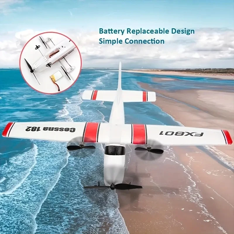 Fx801 Rc Aereo Aereo Cessna 182 2.4ghz 2ch Epp Mestiere Elettrico Rc Alianti Aereo Ad Ala Fissa Aereo Per I Bambini