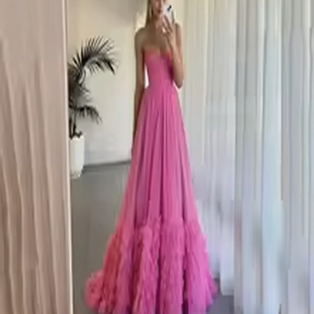 Vestido de noche personalizado con escote en forma de A, plisado, sin espalda, vestidos de noche formales, vestidos de fiesta de cumpleaños y graduación para mujer