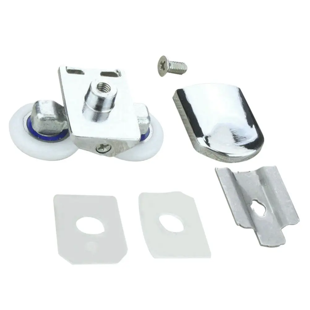 

Пара роликов для душевой двери 25 мм, сменные нижние колесики для плавного и легкого скольжения двери ванной комнаты