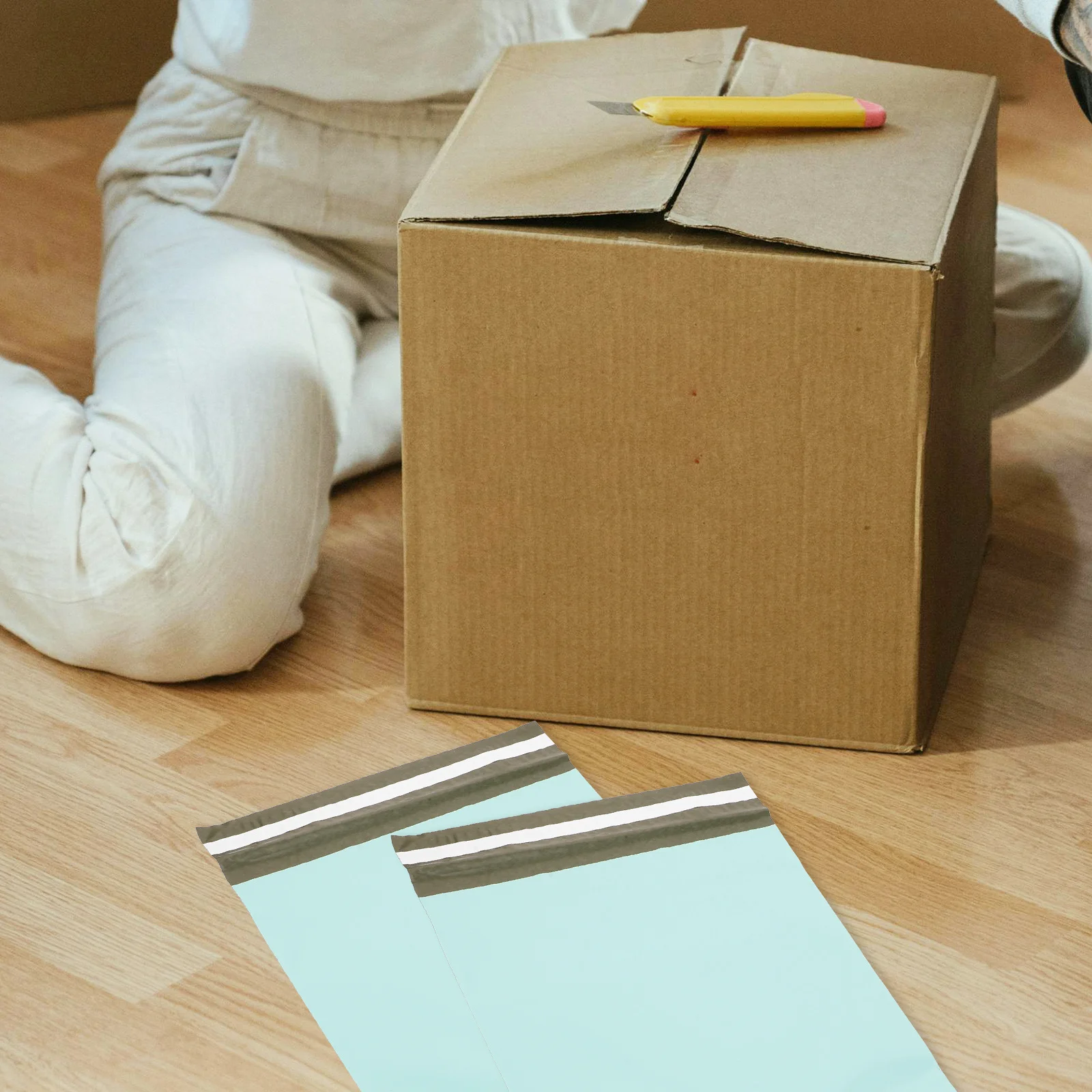 

50Pcs Heavy Duty Mailing Bags Self Seal Shipping Envelopes Waterproof Wear Resistant Postal Bags for Small Business Clothing