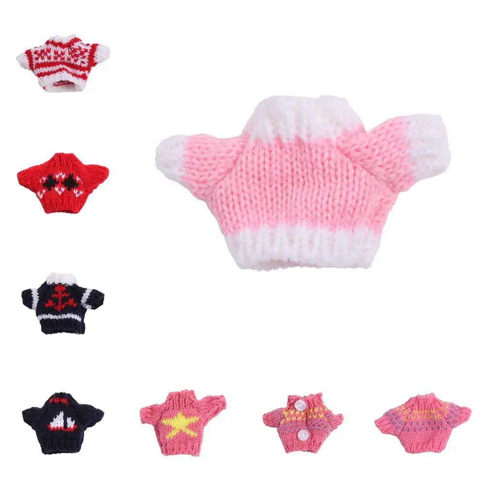 Roupas de boneca de pelúcia estilo natal bonecas camisola ídolo bonecas branco/vermelho/verde roupas de boneca bjd mini 10cm para 16cm/17cm boneca bjd