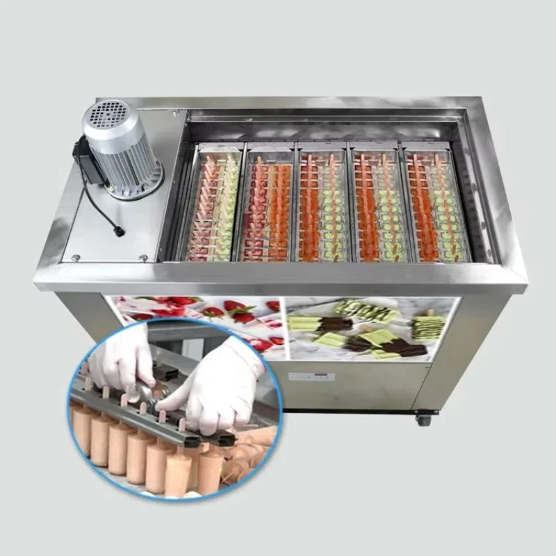 5 Molds Ice Cream Popsicle Machine 5molds High Production Brazil Style Automatic Popsicle Machine Ice Lolly Machine With CE