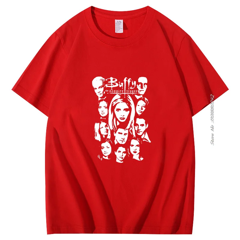 Buffy The Slayer T Shirt Plus Size Cotton Crewneck Custom Short Sleeve T Shirt Summer Cotton T-Shirt High Quality Men's Clothing